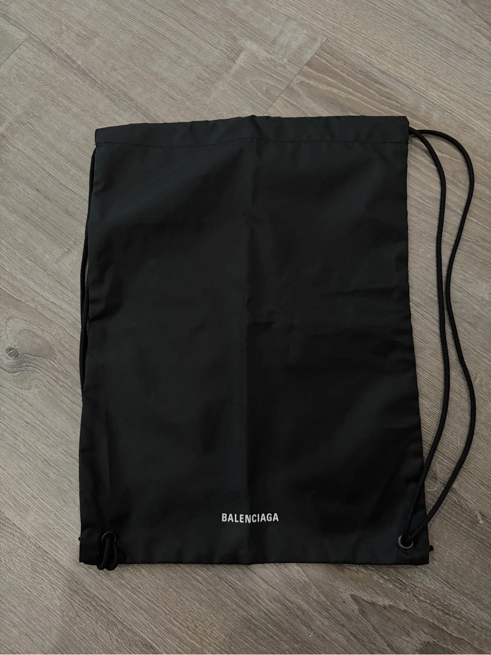 Balenciaga Black Drawstring Backpack